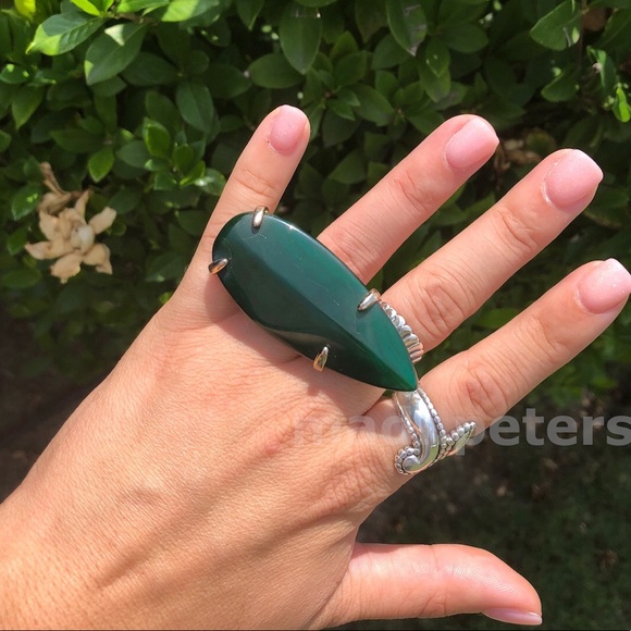 Kendra Scott Sommer Ring in Green Agate - Picture 5 of 6